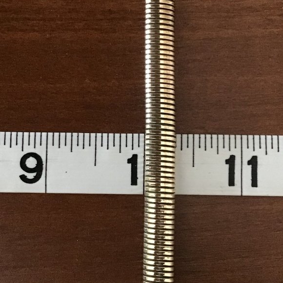 Walter Lampl Vintage 12k Gold Serpentine Choker Necklace - Picture 7 of 12